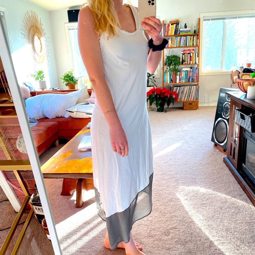 Tommy Bahama white asymmetrical dress